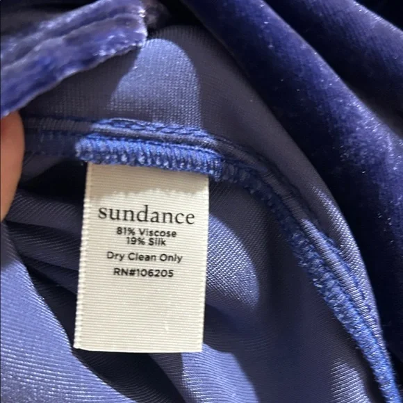 Sundance Midnight Blue Velvet Shirt - Picture 4 of 5